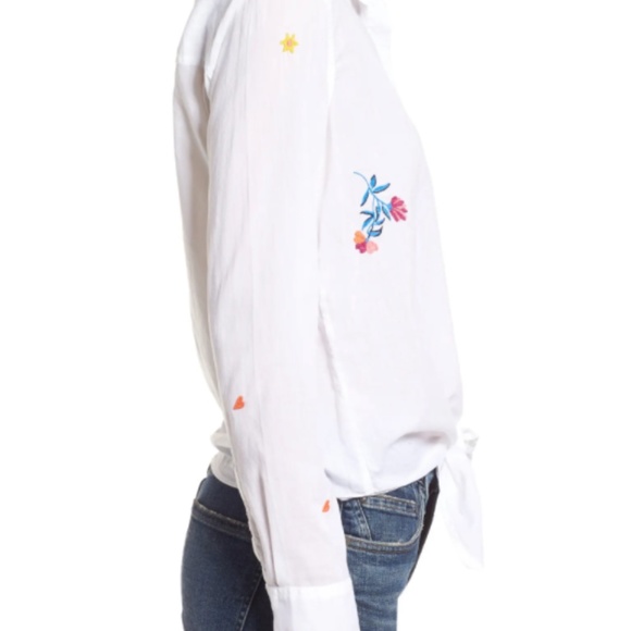 Sundry Tie Front Shirt - Picture 3 of 5